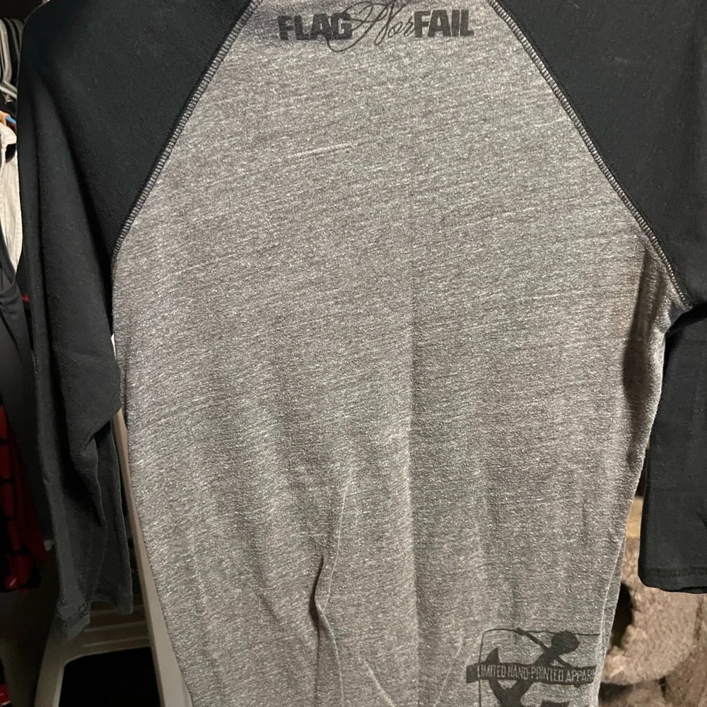 Flag Nor Fail Two-Tone Raglan Tee - Picture 1 of 3